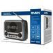 Радиоприемник портативный SVEN SRP-525 Grey FM/AM/SW, радио с USB, microSD, аккумулятором, фонариком и питанием 220 В