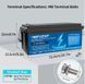 Аккумулятор MFUZOP LiFePO4 12,8V 300Ah 3,84 кВт&middot;ч с BMS, 6000 циклов, IP65, для ИБП, инвертора и солнечных систем