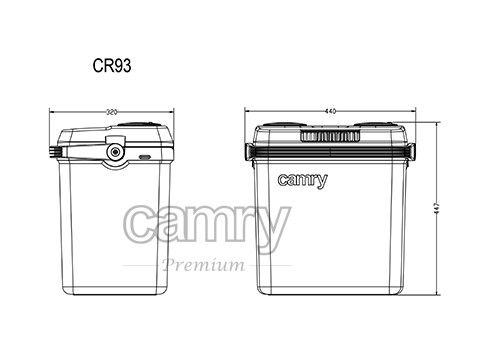 Холодильник туристический, автомобильный Camry CR 93, 32 литра