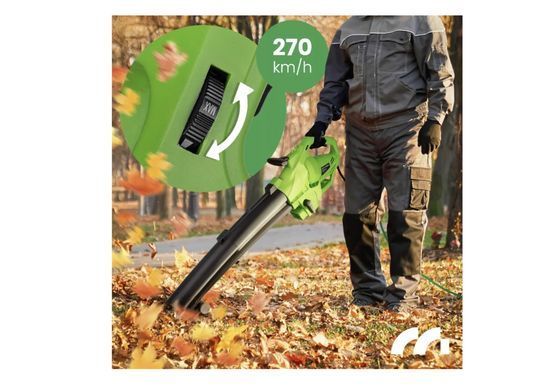Воздуходувка MalTec MasterBlow 113560 электрическая 3500 Вт пылесос измельчитель 45 л