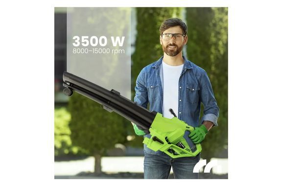 Воздуходувка MalTec MasterBlow 113560 электрическая 3500 Вт пылесос измельчитель 45 л