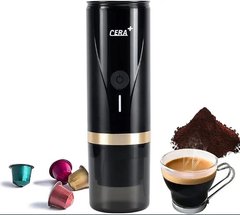 Портативна кавоварка CERA+ Travel Espresso Maker Outdoor для молотого кофе и капсул NS додавання кип'яченої води