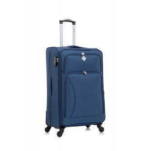Чемодан Bonro Tourist 4 колеса (большой) синий