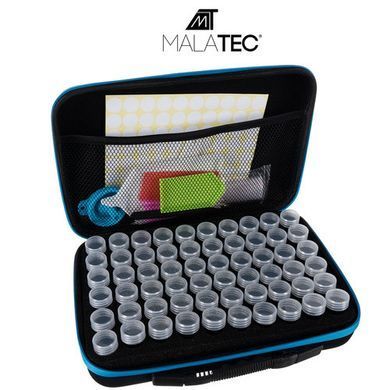 Набір для алмазної вишивки Malatec 19184 у кейсі на 60 баночок, Польща