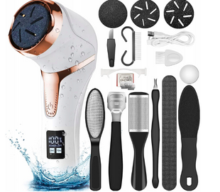 Роликовая пемза для педекюра на ногах с аккумулятором USB callus remover Польша