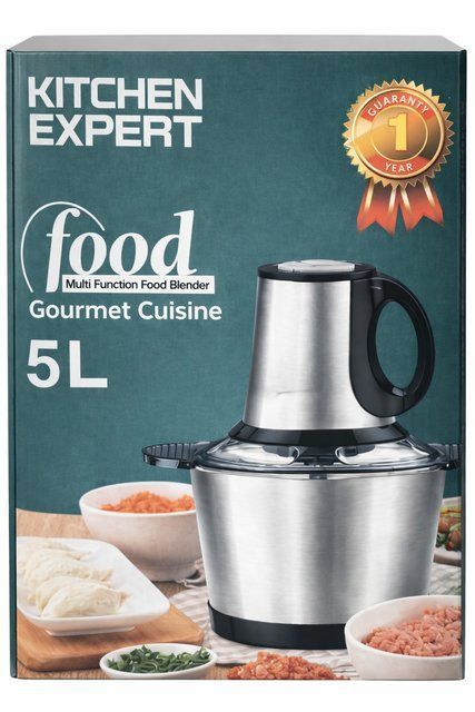 Кухонный комбайн измельчитель Food Processor Gourmet Cuisine 5 л 500 Вт электрический чоппер для мяса овощей орехов льда ножи из