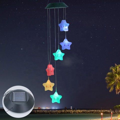 Светильник ночник Star Led Solar на солнечной батарее 16 режимов colors