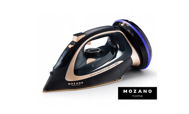 Беспроводной утюг Mozano Ultimate Smooth 2600 Вт с функцией самоочистки Gold