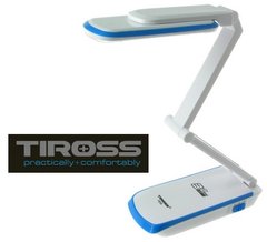 Настольная светодиодная лампа трансформер Tiross TS-56 Blue аккумуляторная 2000 mAh, 220v, 32 smd LED
