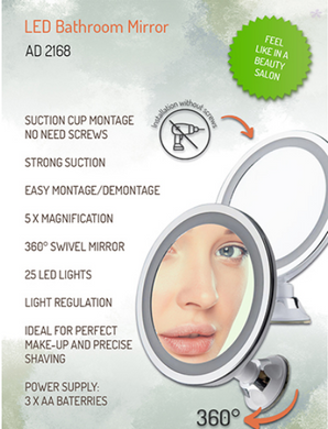 Зеркало для ванной LED Adler AD 2168