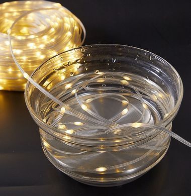 Вулична світлодіодна гірлянда стрічка 300 LED USB з пультом ДУ великі краплі 30 метрів білий 8 режимів Sun Lamp