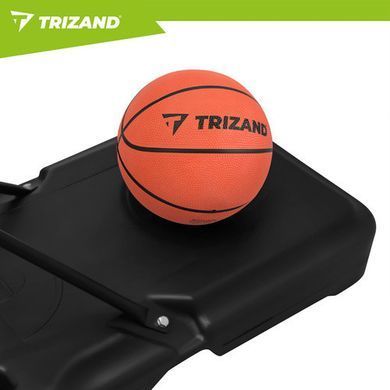 Баскетбольна стійка мобільна Trizand 27364 Регульована висота 150-210 см Баскетбольне кільце з щитом та м'ячем
