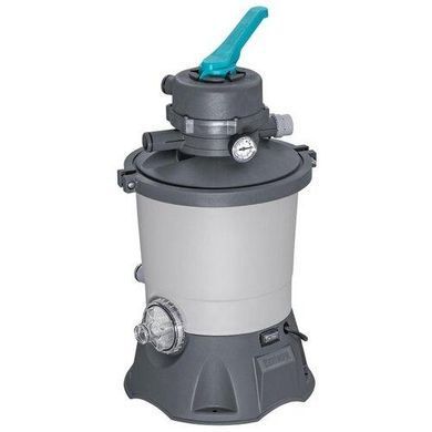 Песочный фильтр-насос Bestway Flowclear 58515 3028 л/ч для бассейна, система очистки воды, 6-позиционный клапан, 85 Вт