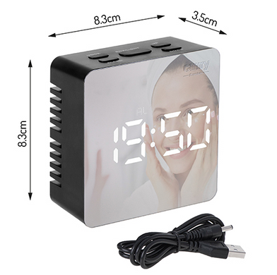 Годинник будильник дзеркальний з LED дисплеєм Camry CR 1150b