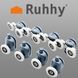 Ролики для душевой кабины Ruhhy KK9646 колесо 23 мм комплект 8 шт верхние двойные и нижние одинарные