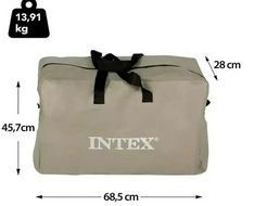 Двухместная надувная байдарка лодка Intex 68307 Explorer K2 312 х 91 см с веслами и насосом