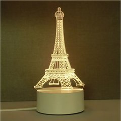 Світильник нічник 3D Ейфелева вежа, 5v USB