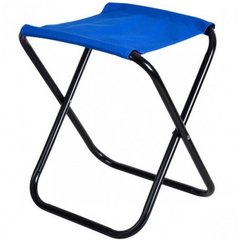 Стілець складаний YE chairs синій без спинки для відпочинок / туризм / рибалка / сад