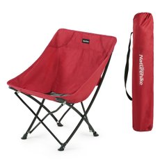 Складний стілець Naturehike red портативний легкий для відпочинку, туризму, риболовлі