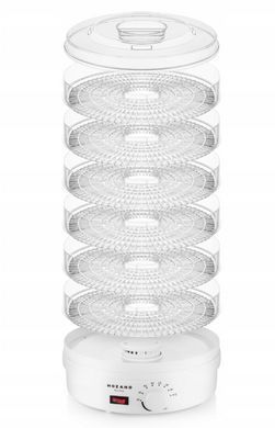 Сушилка для овощей и фруктов Mozano Food Dehydrator 500 Вт, дегидратор, 6 уровней, температура 35&ndash;70&deg;C, для грибов, мяса, трав