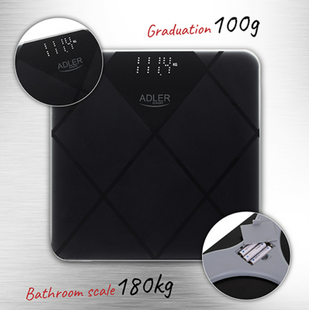 Весы напольные Adler AD 8169 - max 180 кг из закаленного стекла