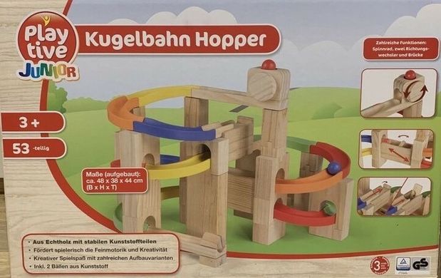 Деревянный конструктор лабиринт Playtive junior kugelbanh hopper