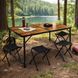 Туристический стол со стульями WoodLine 120x60 см, складной алюминиевый набор для кемпинга, пикника, дачи и отдыха