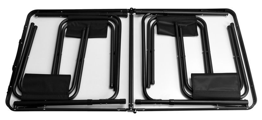 Туристический стол со стульями WoodLine 120x60 см, складной алюминиевый набор для кемпинга, пикника, дачи и отдыха