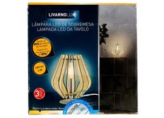 LED Лампа настільна Livarno Lux металік-білий