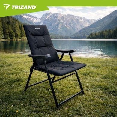 Стул туристический складной с высокой спинкой Trizand 27609 кемпинговое кресло для отдыха