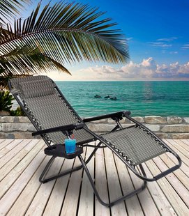 Шезлонг пляжный розкладний, переносний розкладне крісло ліжко для відпочинку