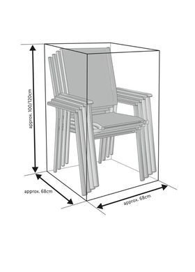 Защитный чехол для садовой мебели Livarno Home 383068 ONE SIZE серый
