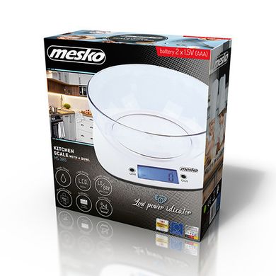 Весы электронные Mesko MS 3165 кухонные с чашей