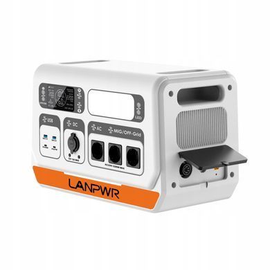 Зарядная станция LANPWR PS2400-3 PRO 2048 Вт&middot;ч / 2200Вт + 4 солнечные панели 180Вт (720Вт) LiFePO4