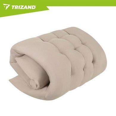 Шезлонг-лежак садовый Trizand 27553 раскладной 3 в 1 с матрасом бежевый кемпинговый