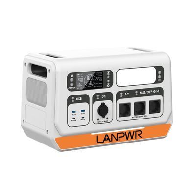 Зарядная станция LANPWR PS2400-3 PRO 2048 Вт&middot;ч / 2200Вт + 4 солнечные панели 180Вт (720Вт) LiFePO4