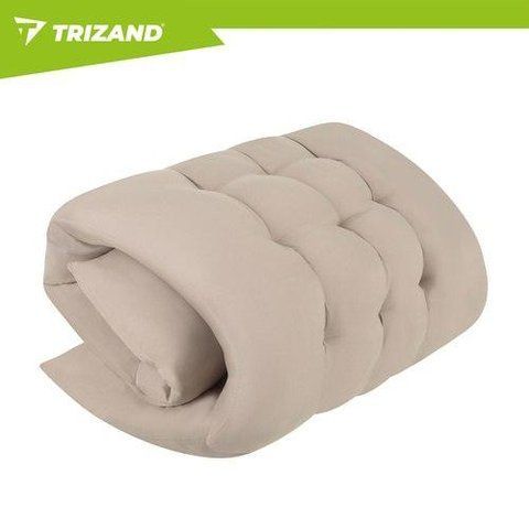 Шезлонг-лежак садовый Trizand 27553 раскладной 3 в 1 с матрасом бежевый кемпинговый