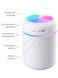 Портативный светодиодный ультразвуковой увлажнитель воздуха Humidifier H2O 300 мл Серый
