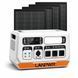 Зарядная станция LANPWR PS2400-3 PRO 2048 Вт&middot;ч / 2200Вт + 4 солнечные панели 180Вт (720Вт) LiFePO4
