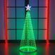 Новогодняя конусная елка умная светодиодная 180см LED гирлянда 190 лампочек RGB, Bluetooth