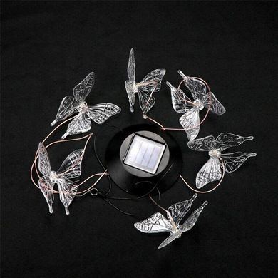 Світильник нічник Butterfly Led Solar на сонячній батареї 16 режимів colors Butterfly Led Сонячний нічник 16