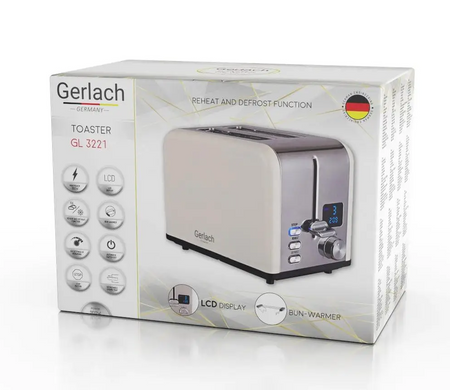 Тостер Gerlach 1100Вт GL 3221 Cream