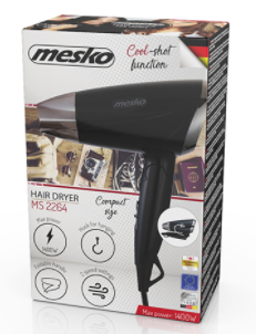 Фен 1400Вт Mesko MS 2264