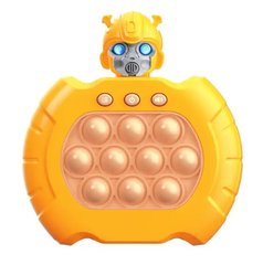 Электронная приставка Pop It консоль Quick Push Puzzle Game Fast антистресс игрушка Transformer yellow