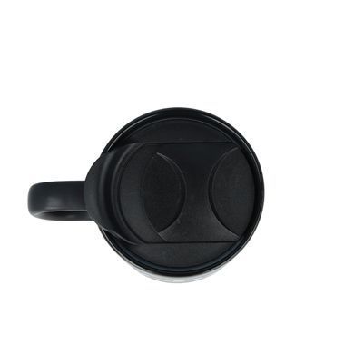 Керамічна кавова кружка OldBro Black Classic 400мл з корковим дном і кришкою