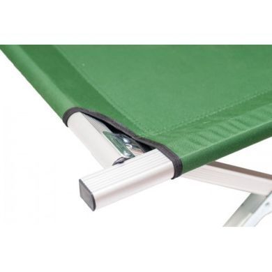 Раскладушка металическая Lounger outdoor туристическая, армейская green