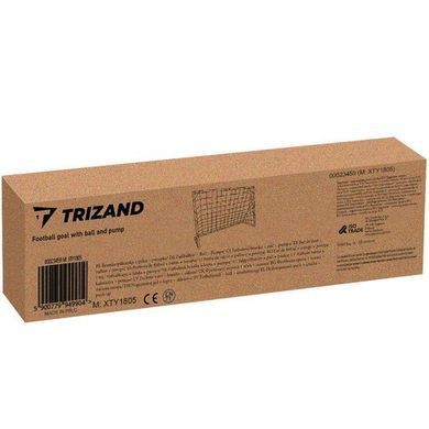 Футбольные ворота детские Trizand 23459 (120&times;80 см) + мяч и насос, набор для футбола 3-в-1