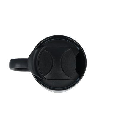 Керамічна кавова кружка OldBro Black Classic 400мл з корковим дном і кришкою