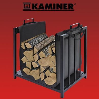 Подставка для дров Kaminer 4164/24628 50,5x37x50 см &ndash; стильный дровник для камина