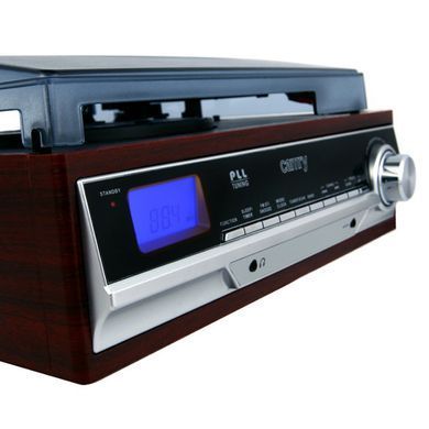Програвач вінілових платівок Camry CR 1168 з радіо та Bluetooth / MP3 / USB / SD / Запис
